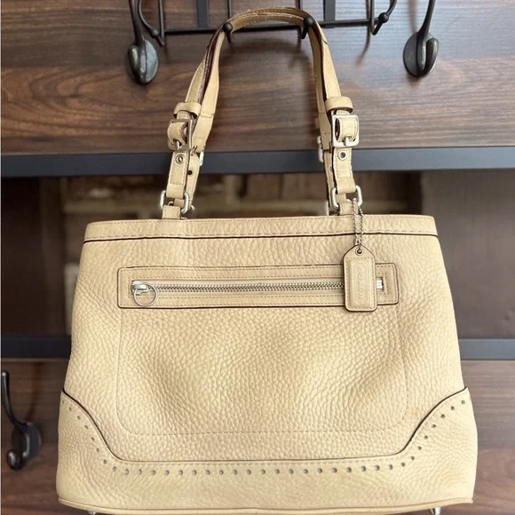 Vintage Coach Pebbled Leather Hampton Tassel Satchel No. 5055 - Picture 2 of 15